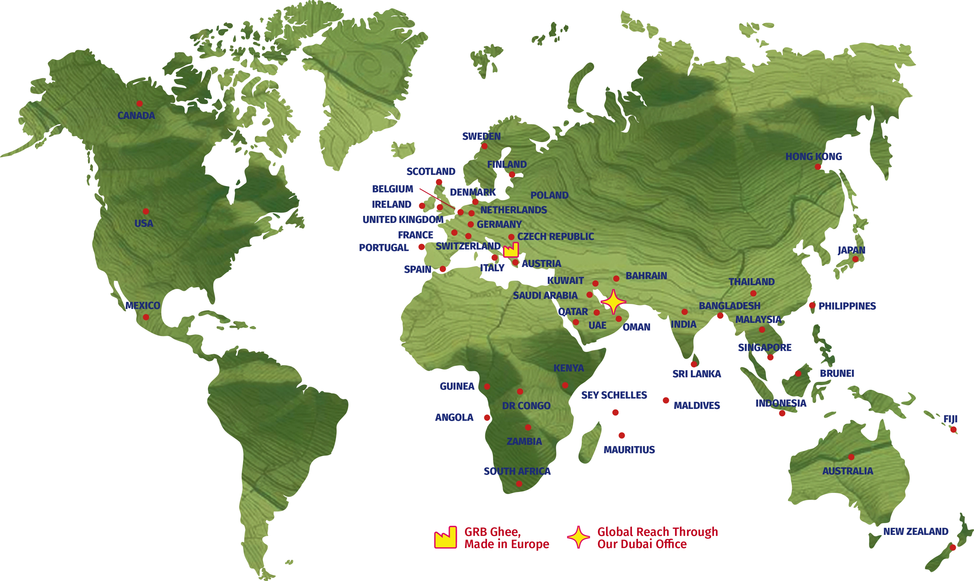 GRB Global Presence Map